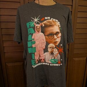 Hybrid Apparel Charcoal Christmas Story Tee